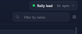 The right end of the row of jump keys on Duties: the filter, and the bug button beside it.